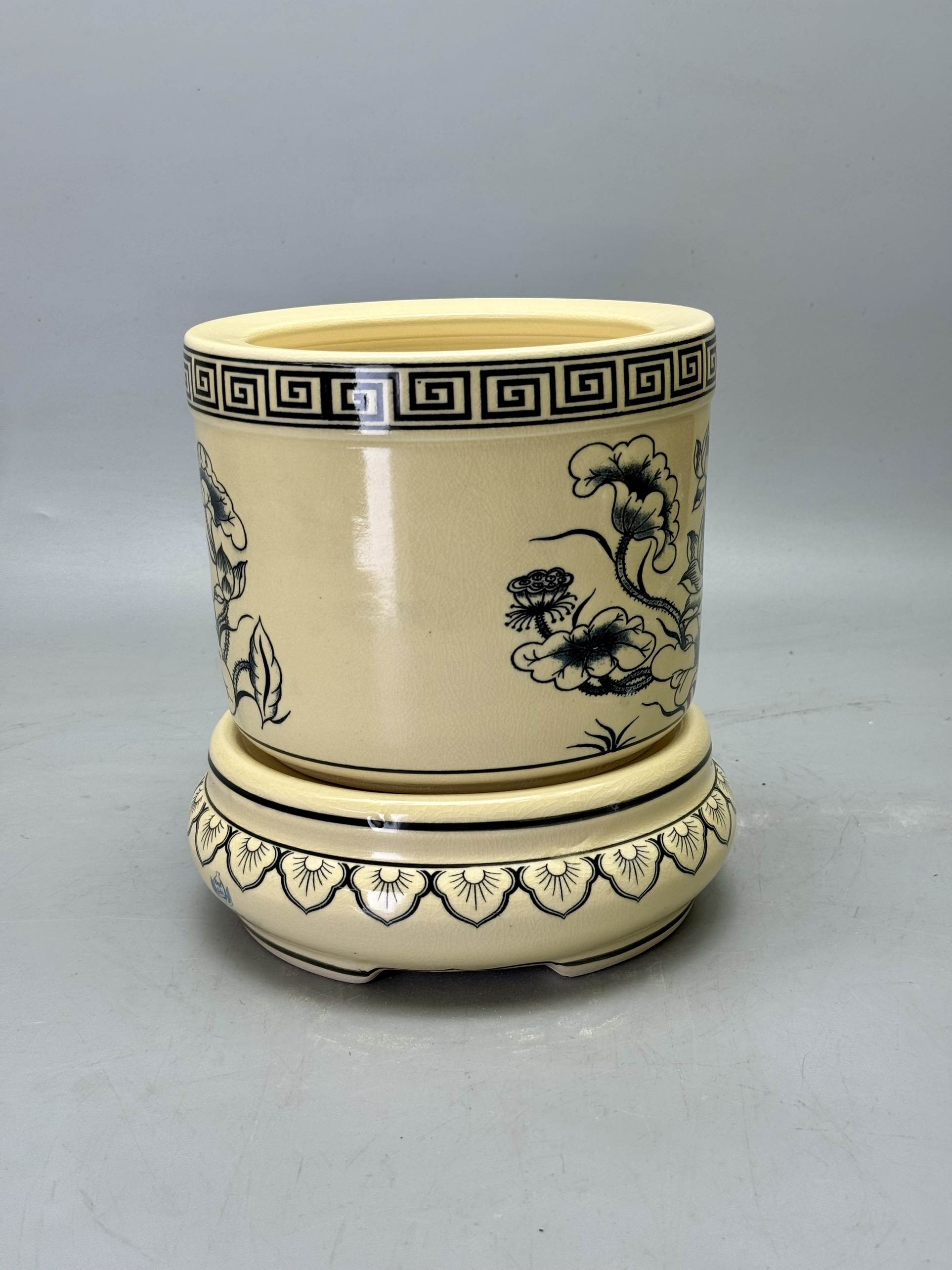 BÁT HƯƠNG HỌA TIẾT SEN GỐM CHU ĐẬU TRUYỀN THỐNG