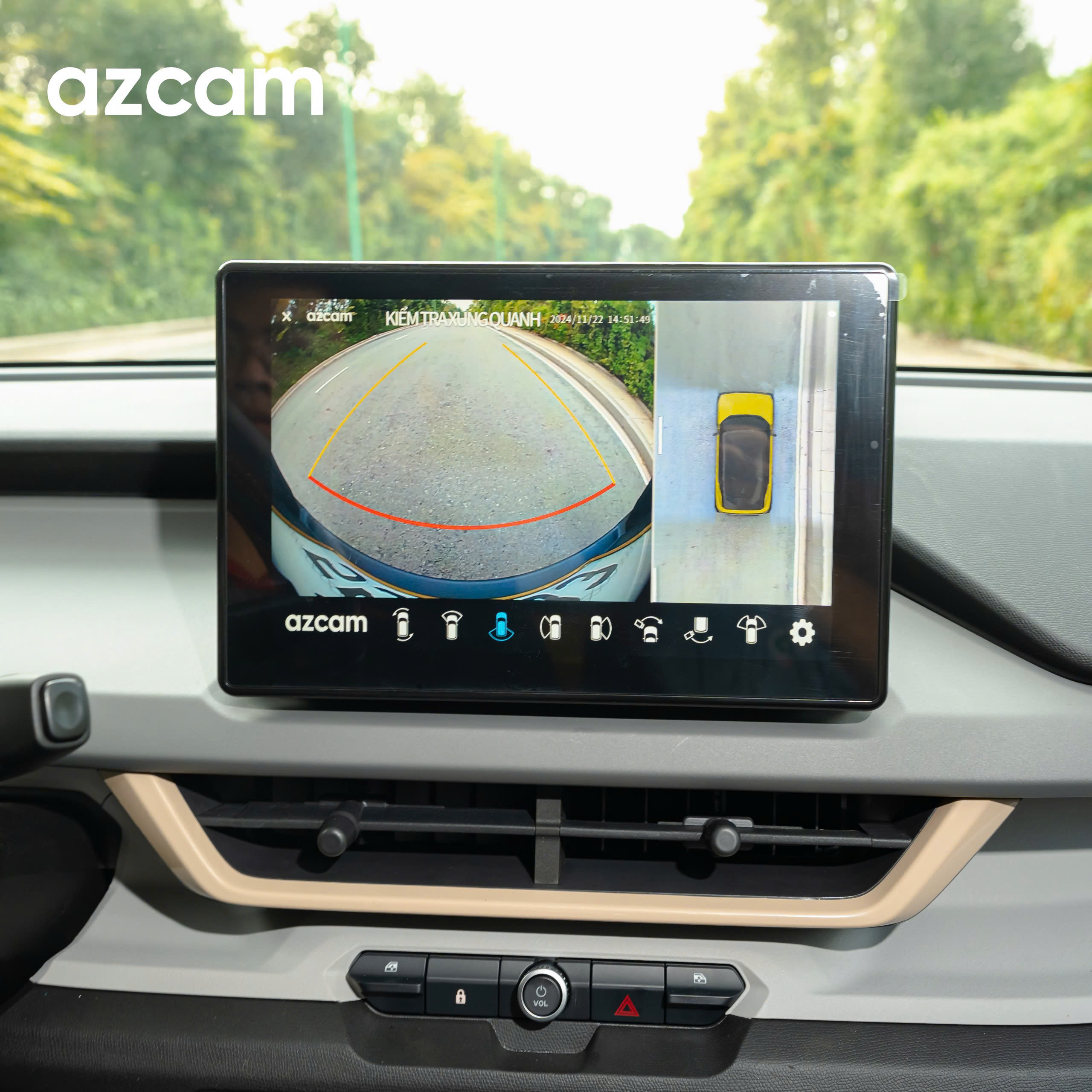 Camera 360 Azcam Vinfast VF3 Tích Hợp Màn Zin Siêu Nét | Azcam.vn