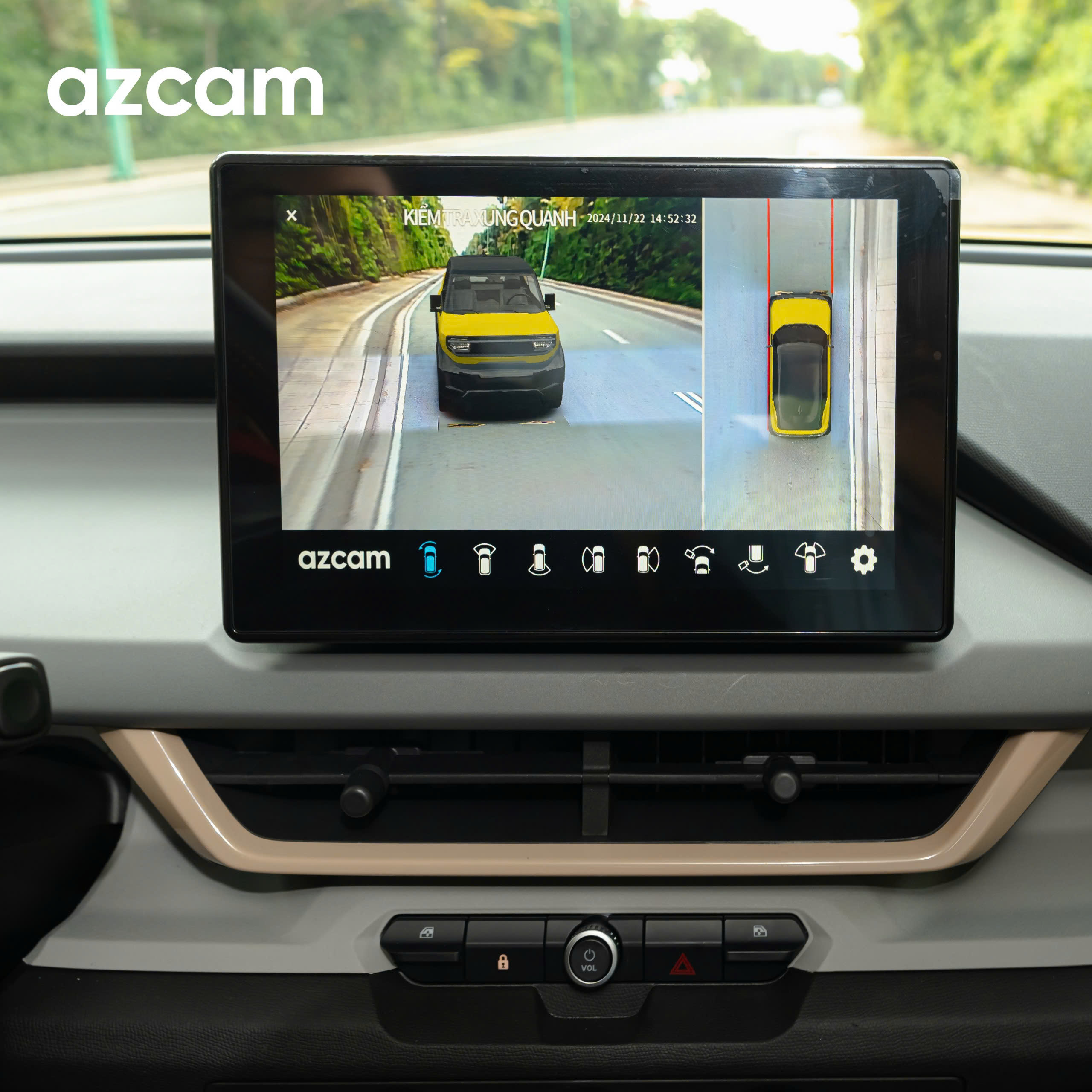 Camera Azp Camera 360 Azcam Vinfast VF3 Tích Hợp Màn Zin Siêu Nét | Azcam.vn
