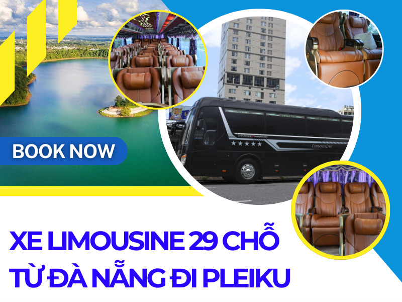 Top Nhà Xe Limousine 29 Chỗ Chạy Tuyến Đà Nẵng - Pleiku Uy Tín, An Toàn