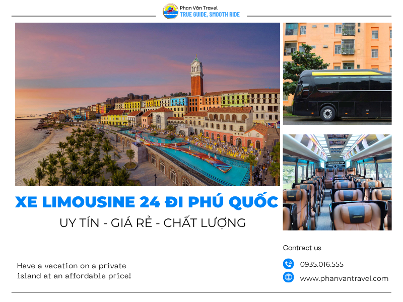 Cho Thuê Xe Limousine 24 Chỗ Đà Nẵng Đi Phú Quốc Trọn Gói, Giá Rẻ