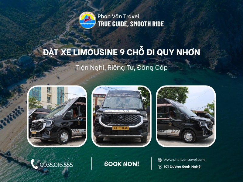Đặt Xe Limousine 9 Chỗ Đà Nẵng Đi Quy Nhơn - Tiện Nghi, Riêng Tư, Đẳng Cấp