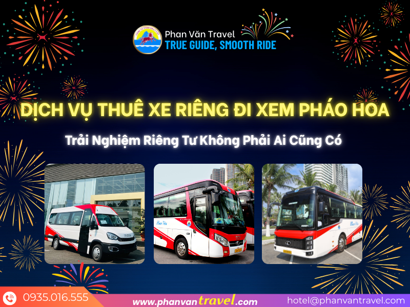 Dịch Vụ Thuê Xe Riêng Đi Xem Pháo Hoa – Trải Nghiệm Riêng Tư Không Phải Ai Cũng Có