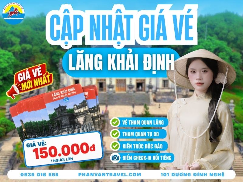 Giá Vé Lăng Khải Định 2026 - Kinh Nghiệm Tham Quan Chi Tiết