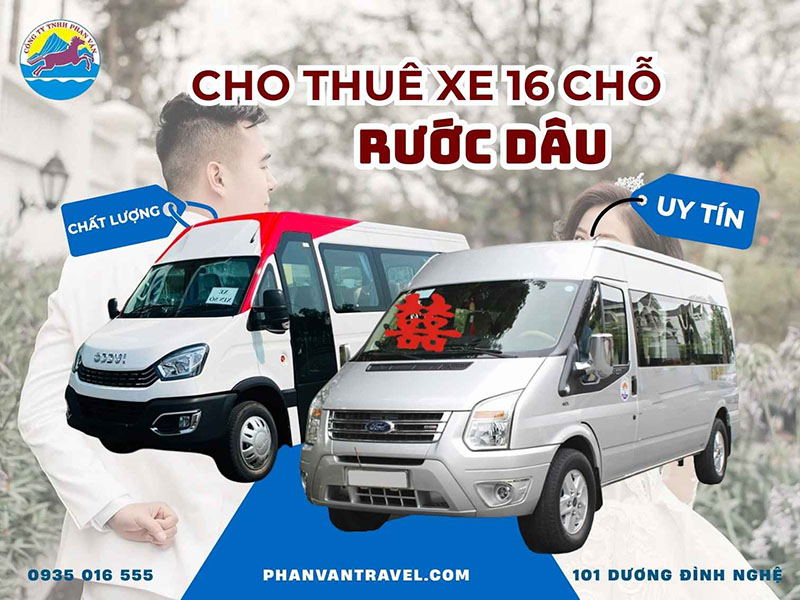Dịch Vụ Cho Thuê Xe 16 Chỗ Rước Dâu Đà Nẵng Giá Hấp Dẫn