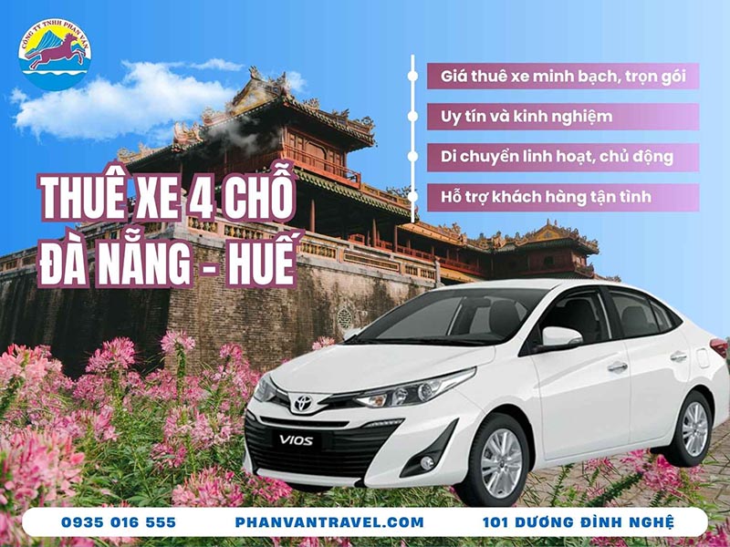 thuê xe 4 chỗ đà nẵng đi tour