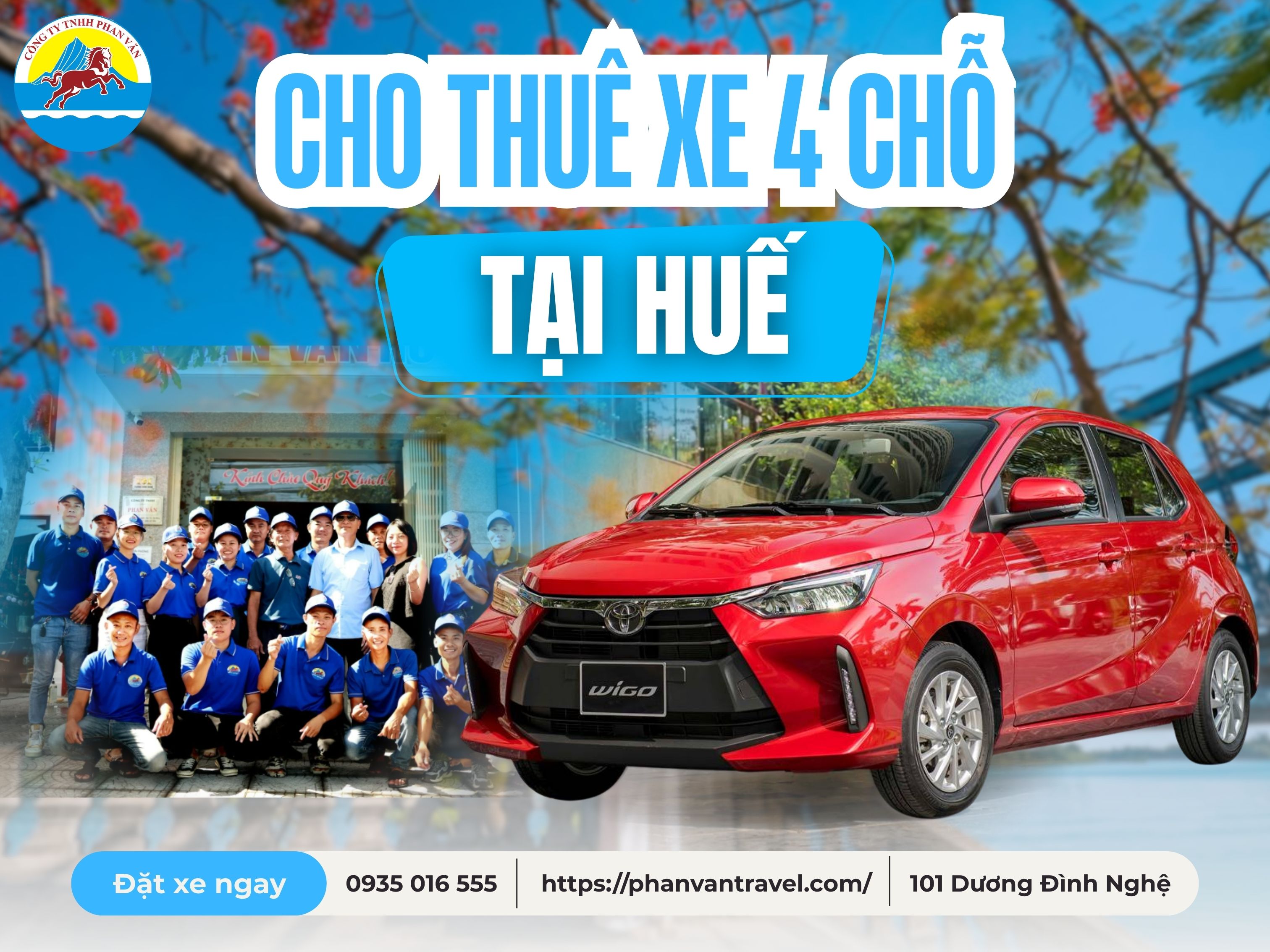 Thuê Xe 4 Chỗ Tại Huế​ Giá Rẻ, Uy Tín, Không Qua Trung Gian
