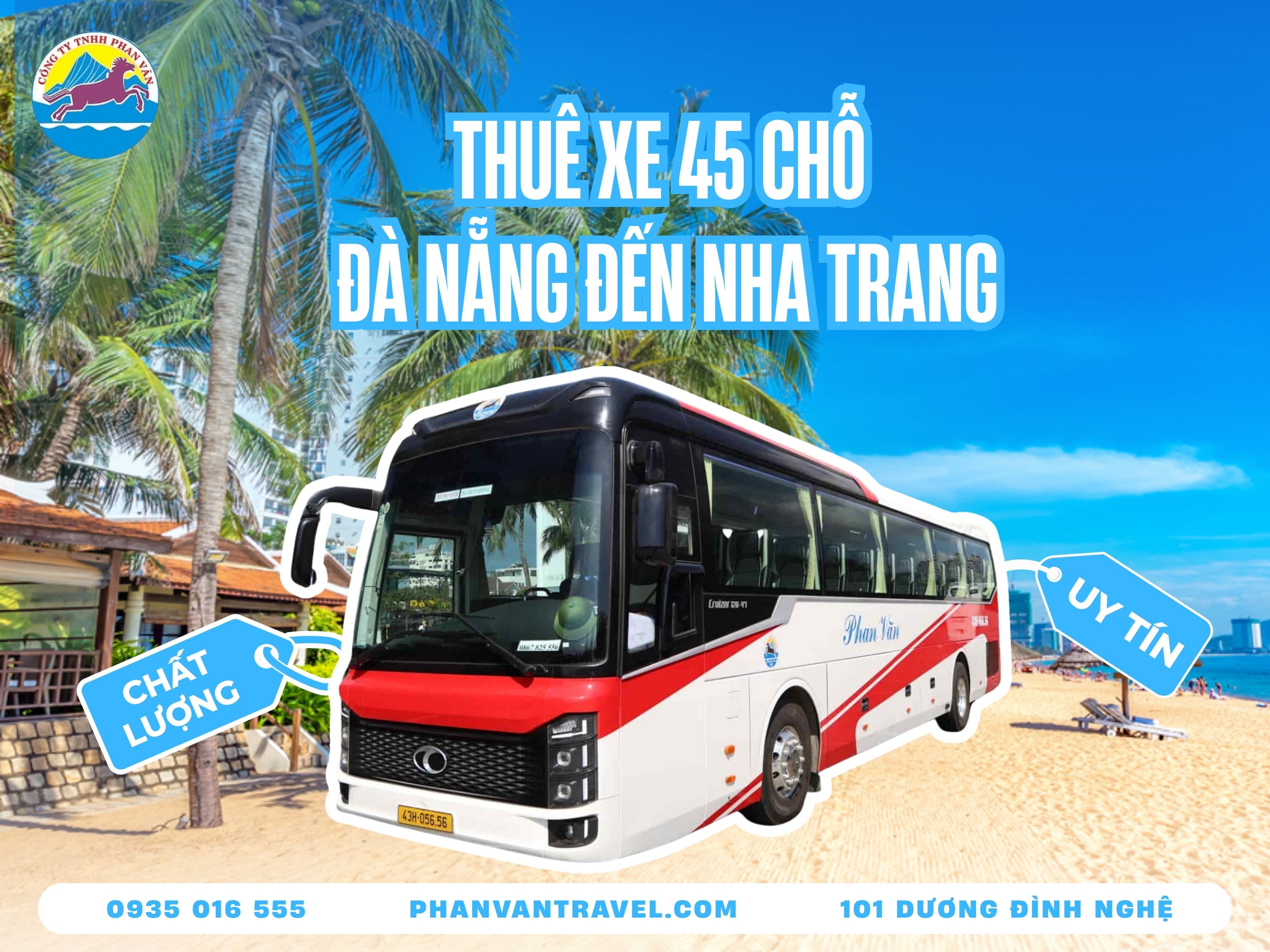 Giá Thuê Xe 45 Chỗ Đi Nha Trang Tại Đà Nẵng Trọn Gói - Update Mới Nhất
