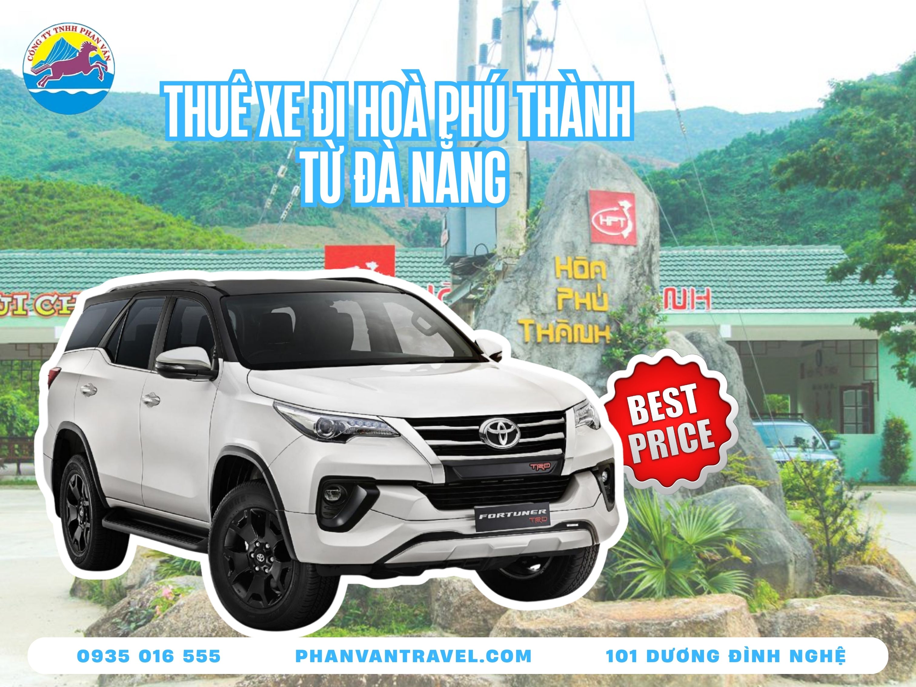 Thuê Xe Đi Hoà Phú Thành Tại Đà Nẵng - Xe 5-45 Chỗ, Limousine & Vip