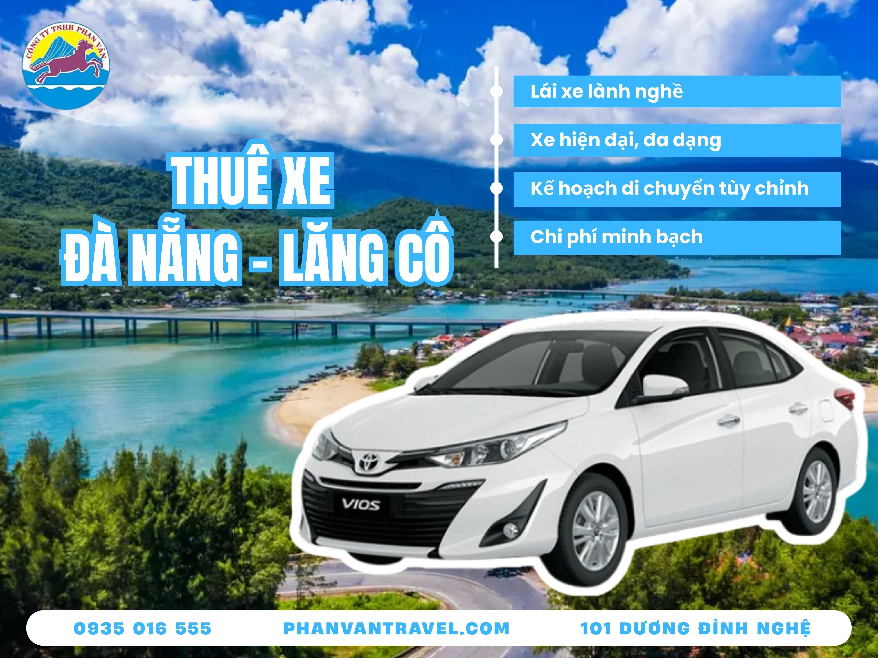 Thuê Xe Từ Đà Nẵng Đi Lăng Cô - Xe Đời Mới, Có Tài Xế, Đi Đèo Hải Vân