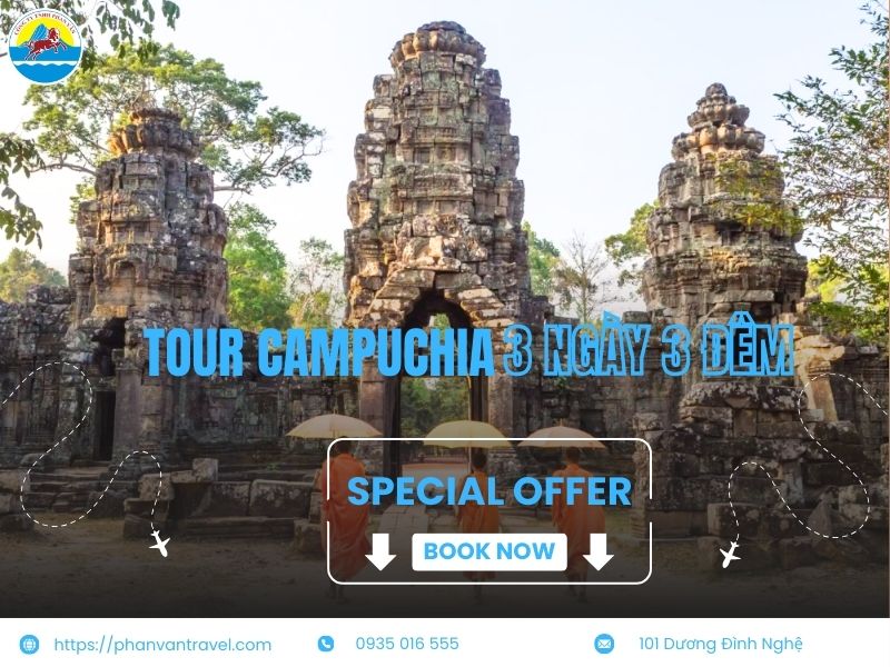 Tour Campuchia 3 Ngày 3 Đêm từ Đà Nẵng Giá Rẻ - Lịch Trình Chi Tiết