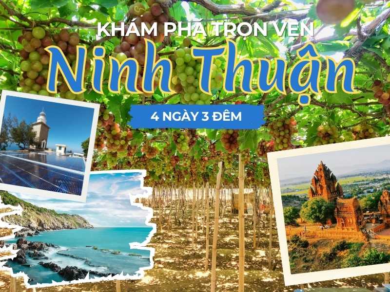 Khám phá trọn vẹn tour Ninh Thuận 4 ngày 3 đêm: Tận hưởng nắng gió và biển xanh