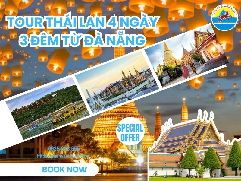 Tour Thái Lan 4 Ngày 3 Đêm từ Đà Nẵng: Lịch Trình Chill Phết, Giá Hời
