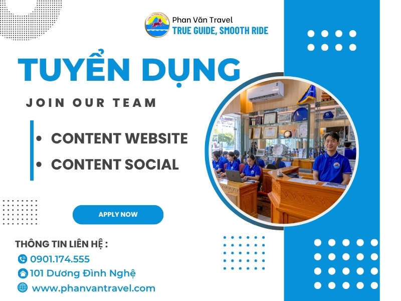 Công Ty TNHH Phan Văn Tuyển Dụng Nhân Viên Content