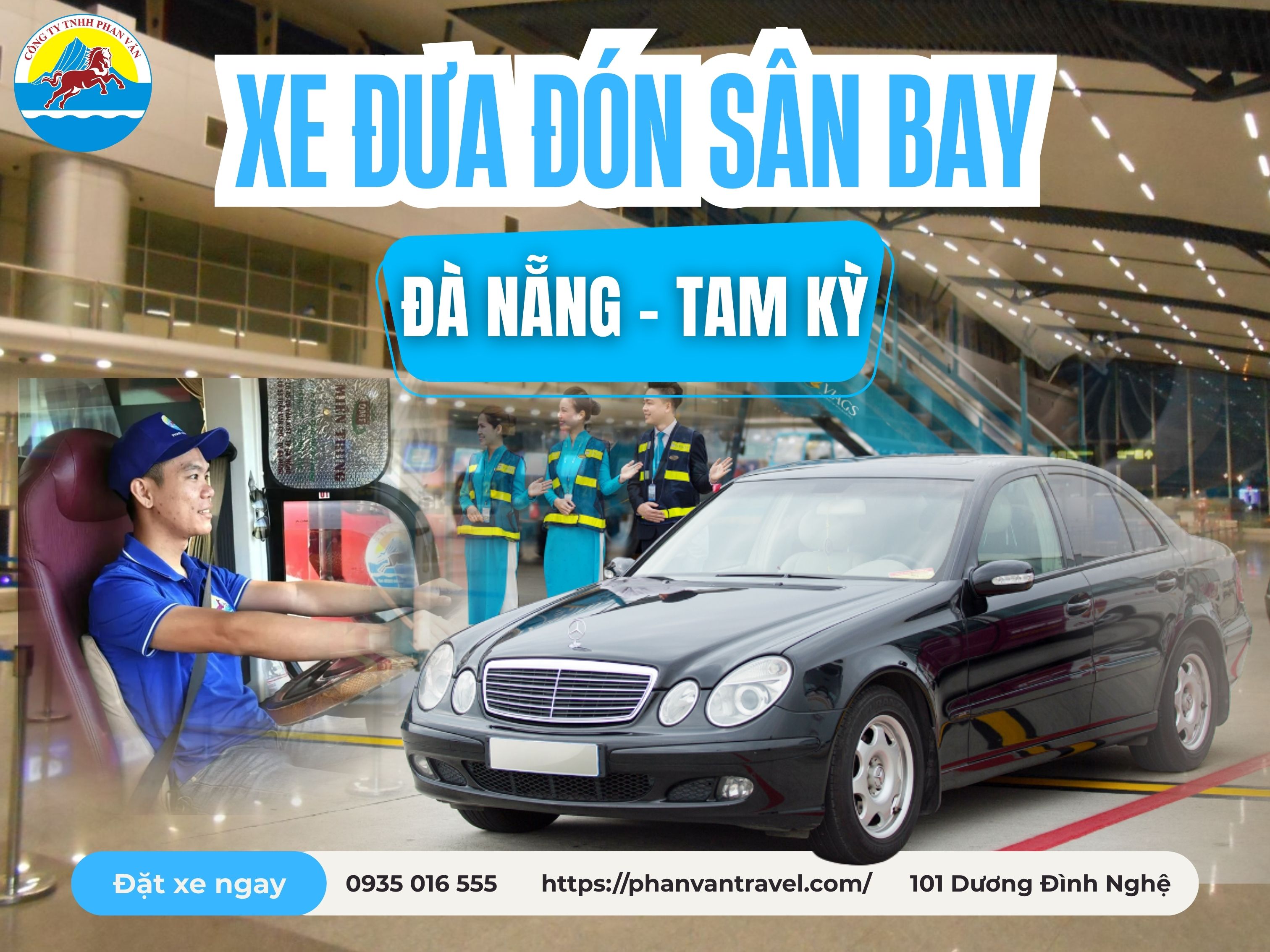 Cập Nhật Bảng Giá Xe Đưa Đón Sân Bay Đà Nẵng Tam Kỳ​ Giá Rẻ