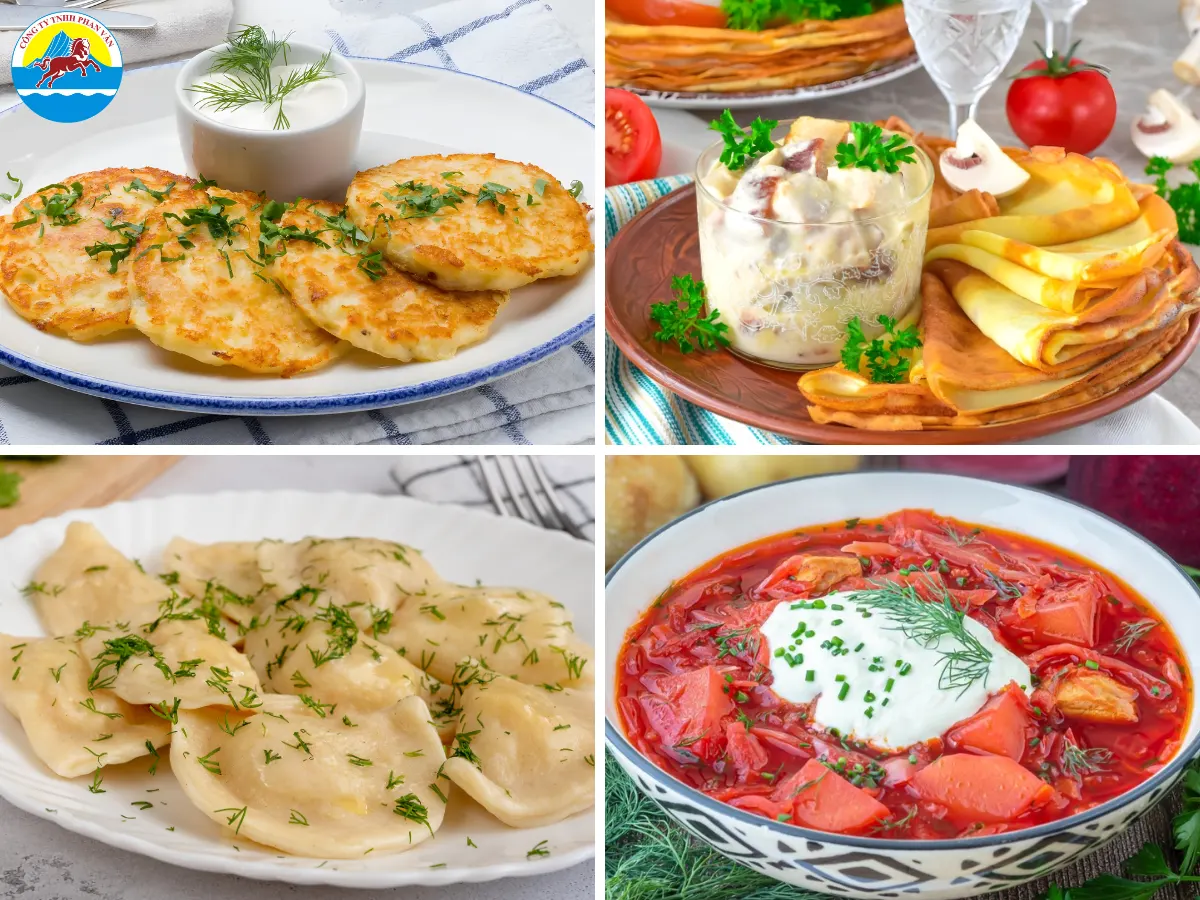 Ẩm thực ở đây nổi tiếng với khoai tây, nấm và thịt