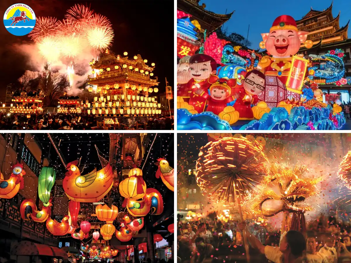 Không khí lễ hội rộn ràng trên đường phố Trung Quốc dịp Tuần lễ Vàng