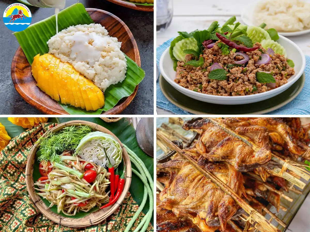 Ẩm thực Lào nổi bật với nguyên liệu tươi, vị cay mạnh, chua nhẹ