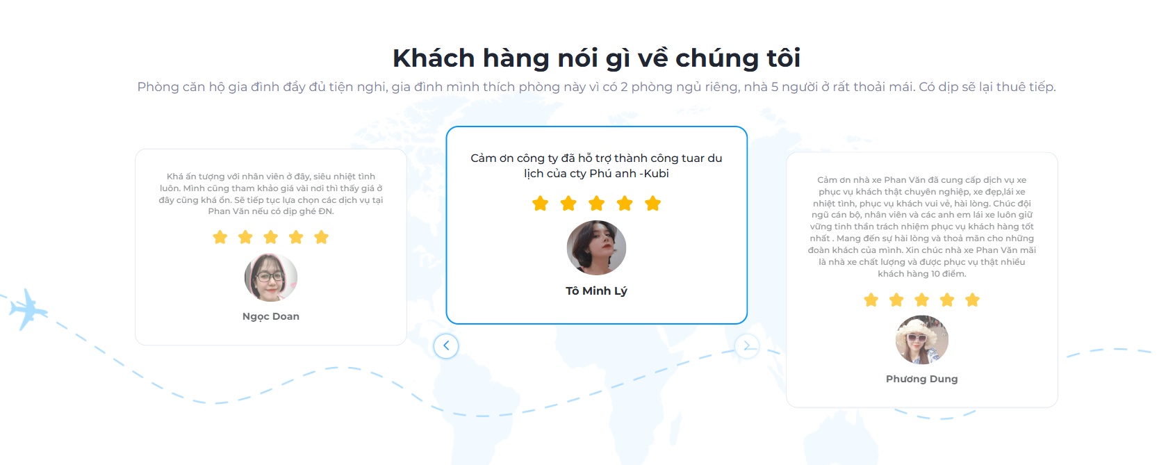 khách hàng nói về phan văn travel