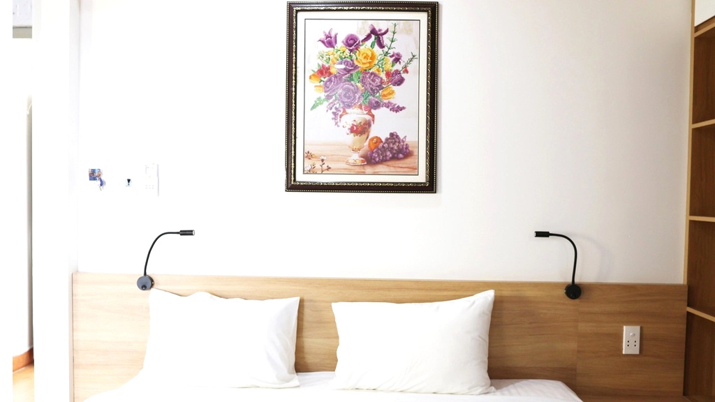 bên trong phòng Deluxe giường đôi