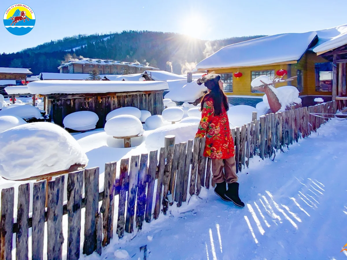 Cáp Nhĩ Tân (Hắc Long Giang) phủ đầy tuyết vào mùa đông