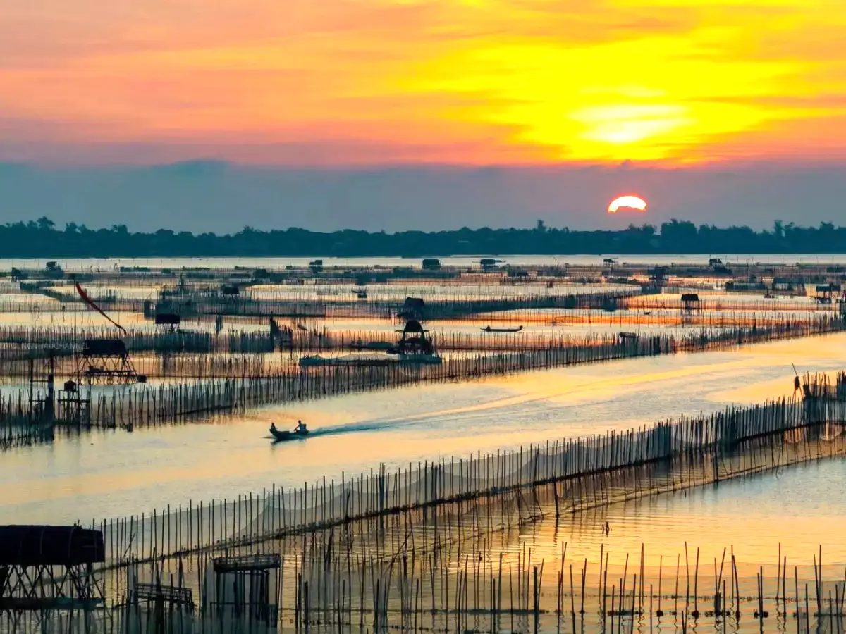 Hoàng hôn Tam Giang - Nơi thời gian dường như ngừng lại giữa sóng nước và trời mây