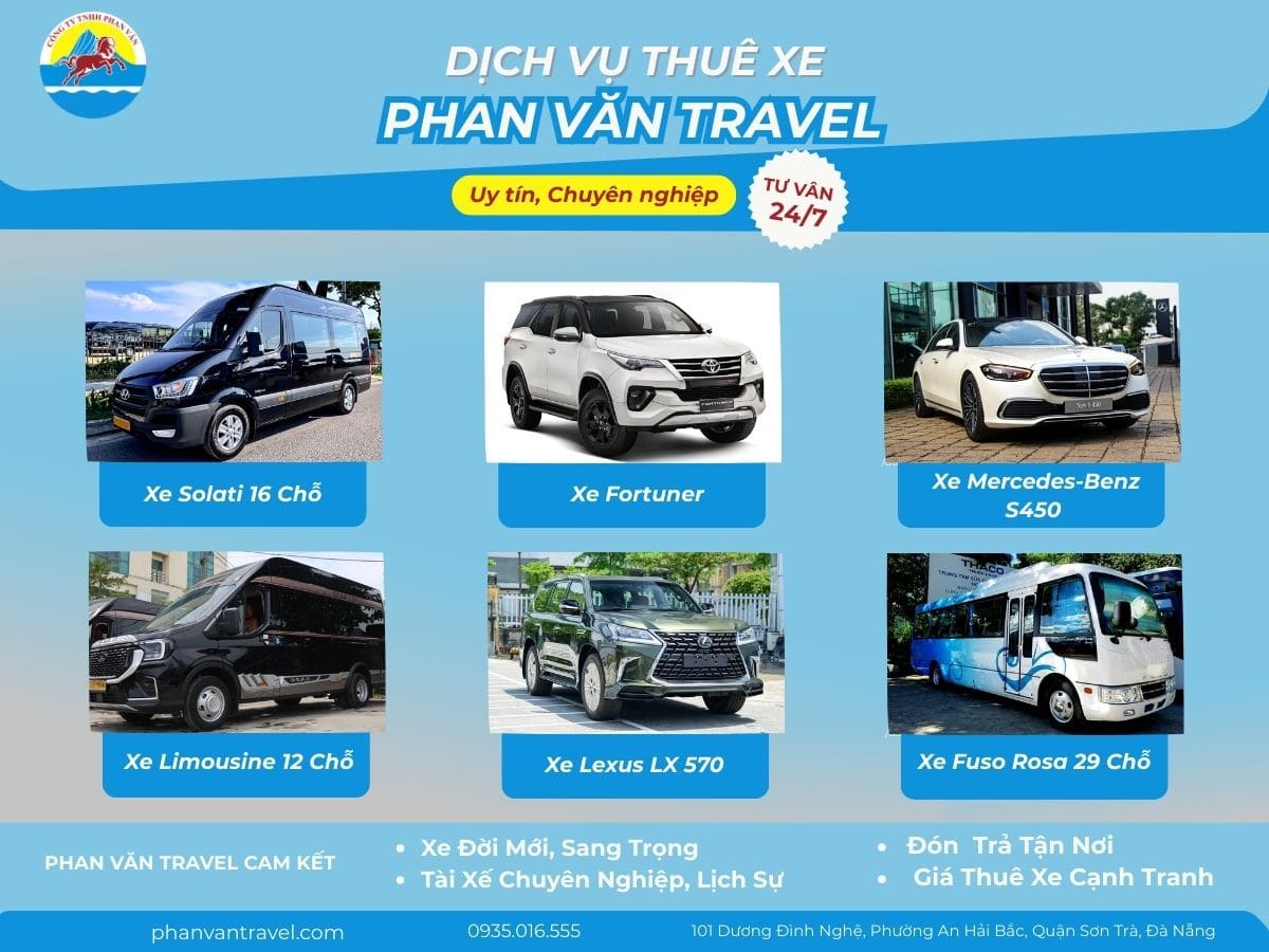dịch vụ cho thuê xe tại phan văn travel