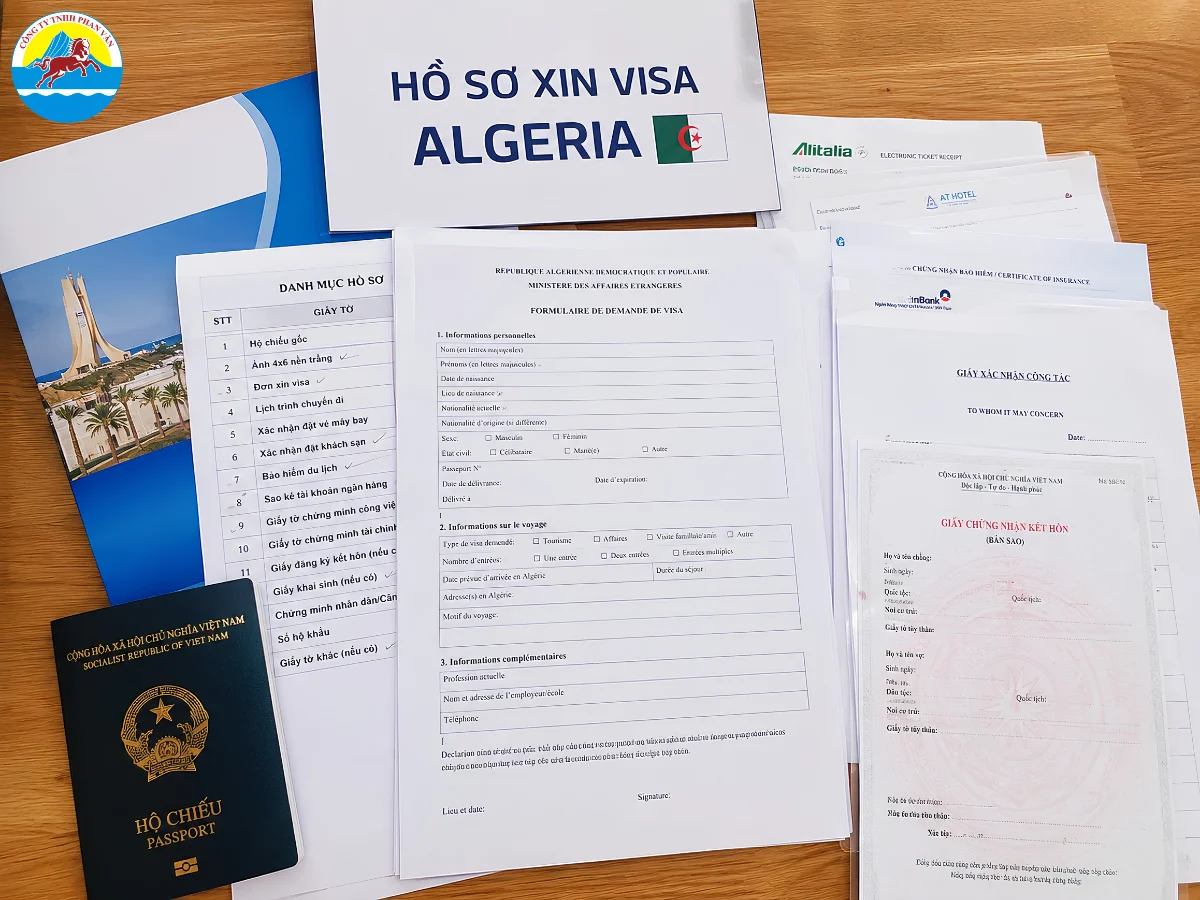 Mẫu hồ sơ xin visa Algeria
