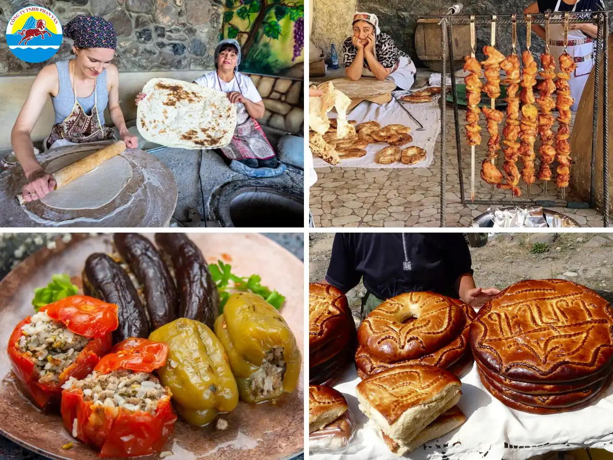 Ẩm thực Armenia là điểm cộng lớn cho chuyến đi này