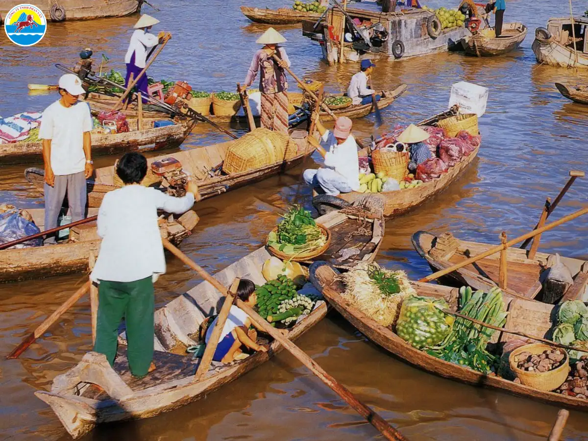 du lịch chợ nổi cái bè tiền giang