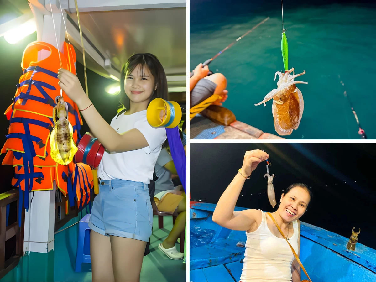 Lưu ý khi đi câu mực tại đảo Nam Du