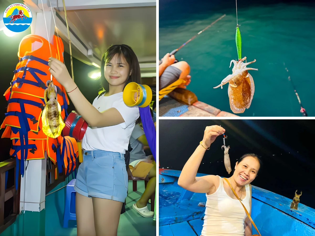 Trải nghiệm câu mực đêm cùng ngư dân