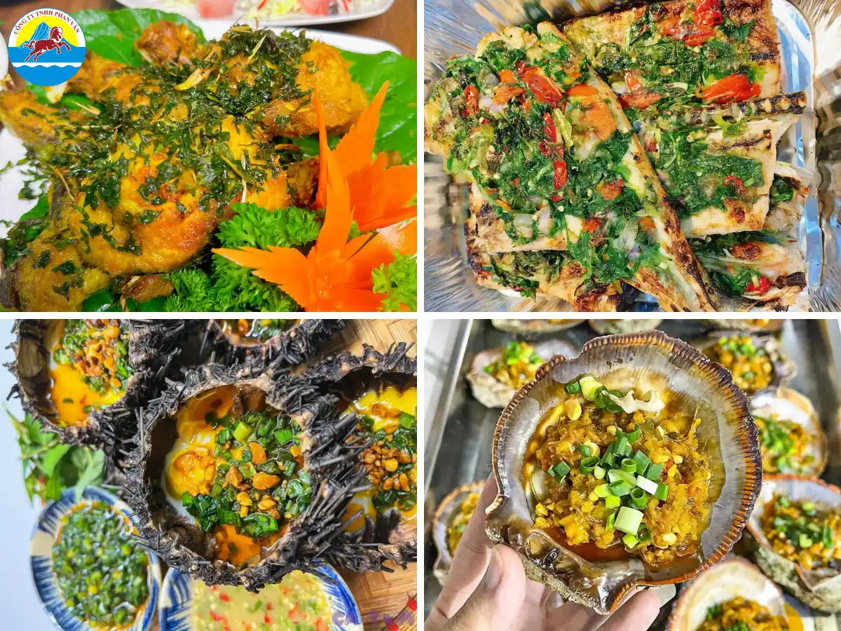 Ẩm thực Nam Du tập trung vào hải sản tươi sống