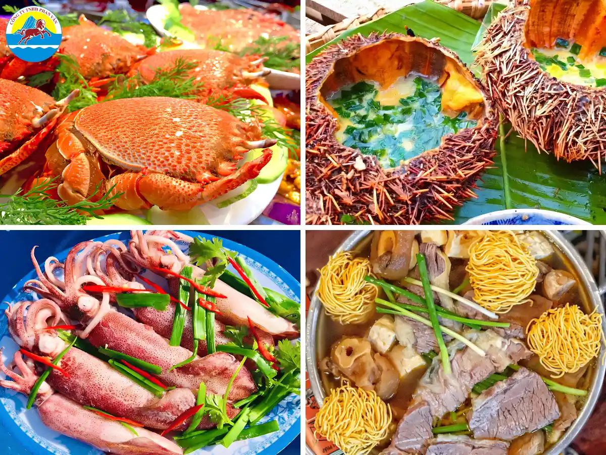 Các món ăn hấp dẫn tại Phú Quý