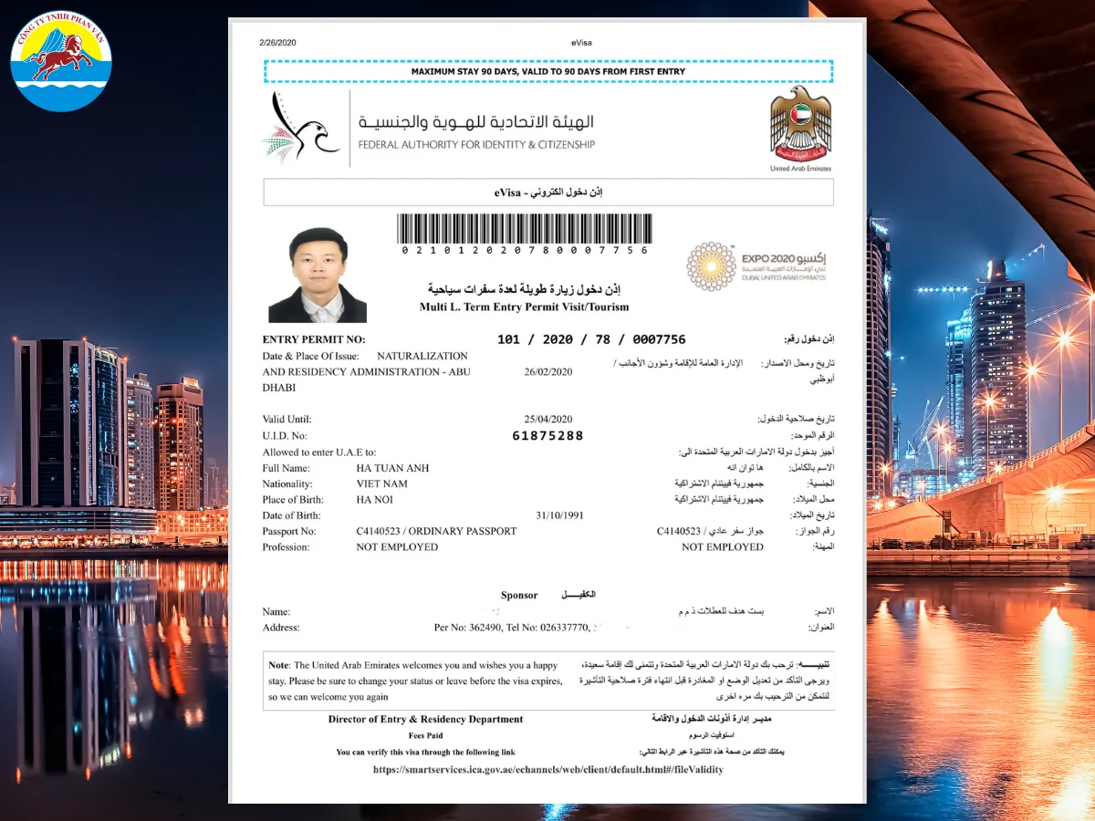 Visa du lịch là khoản chi phí đầu tiên cần cân nhắc khi lên kế hoạch đến Dubai