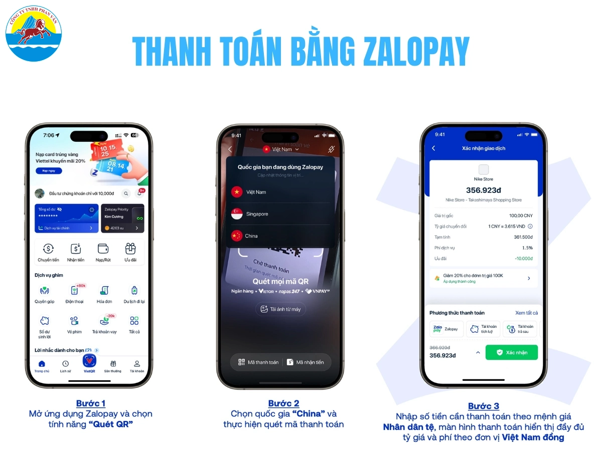 Hiện nay có thể thanh toán trực tiếp bằng Zalopay