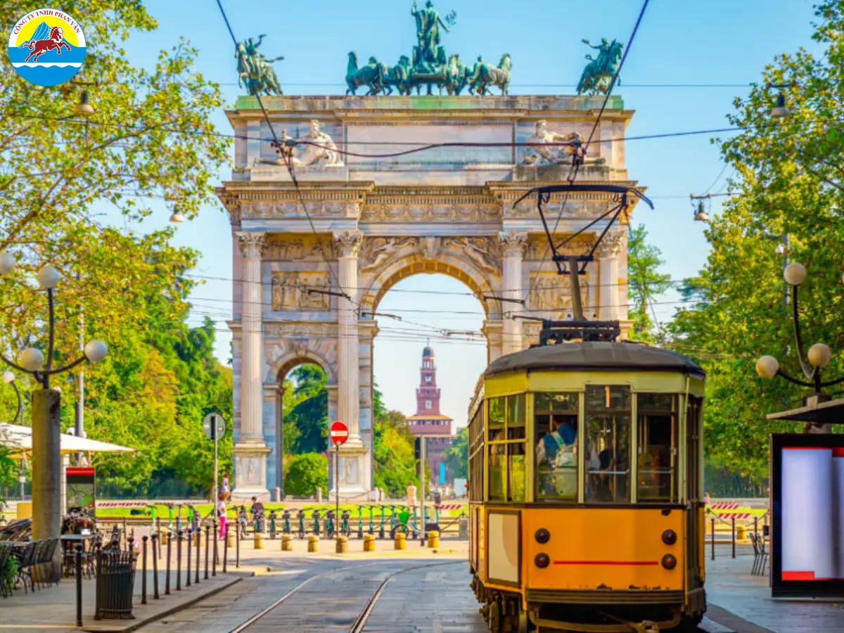 Công viên Sempione và cổng vòm Hòa Bình (Arco della Pace)