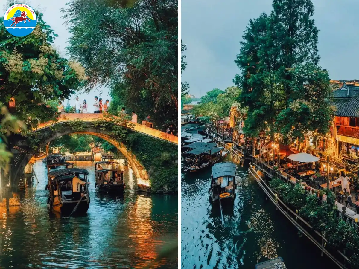 Ngắm toàn cảnh cổ trấn và check-in Cầu Thủy Mặc