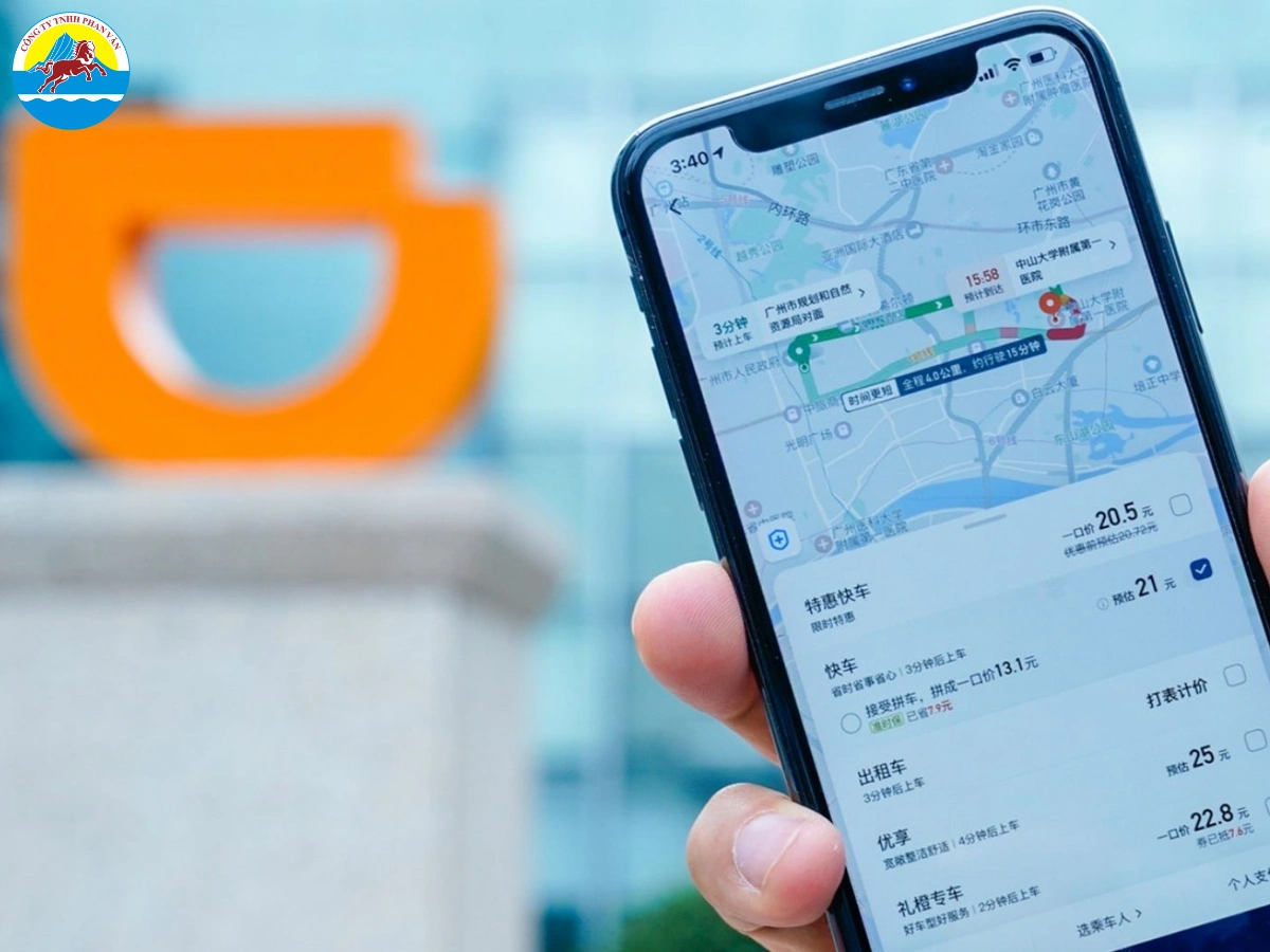 Ứng dụng Didi Chuxing rất phổ biến và tiện lợi