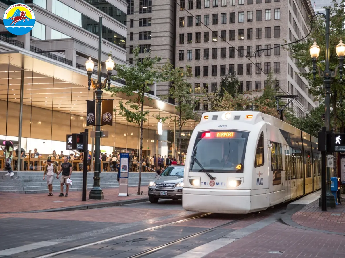 Tàu điện tại Portland​