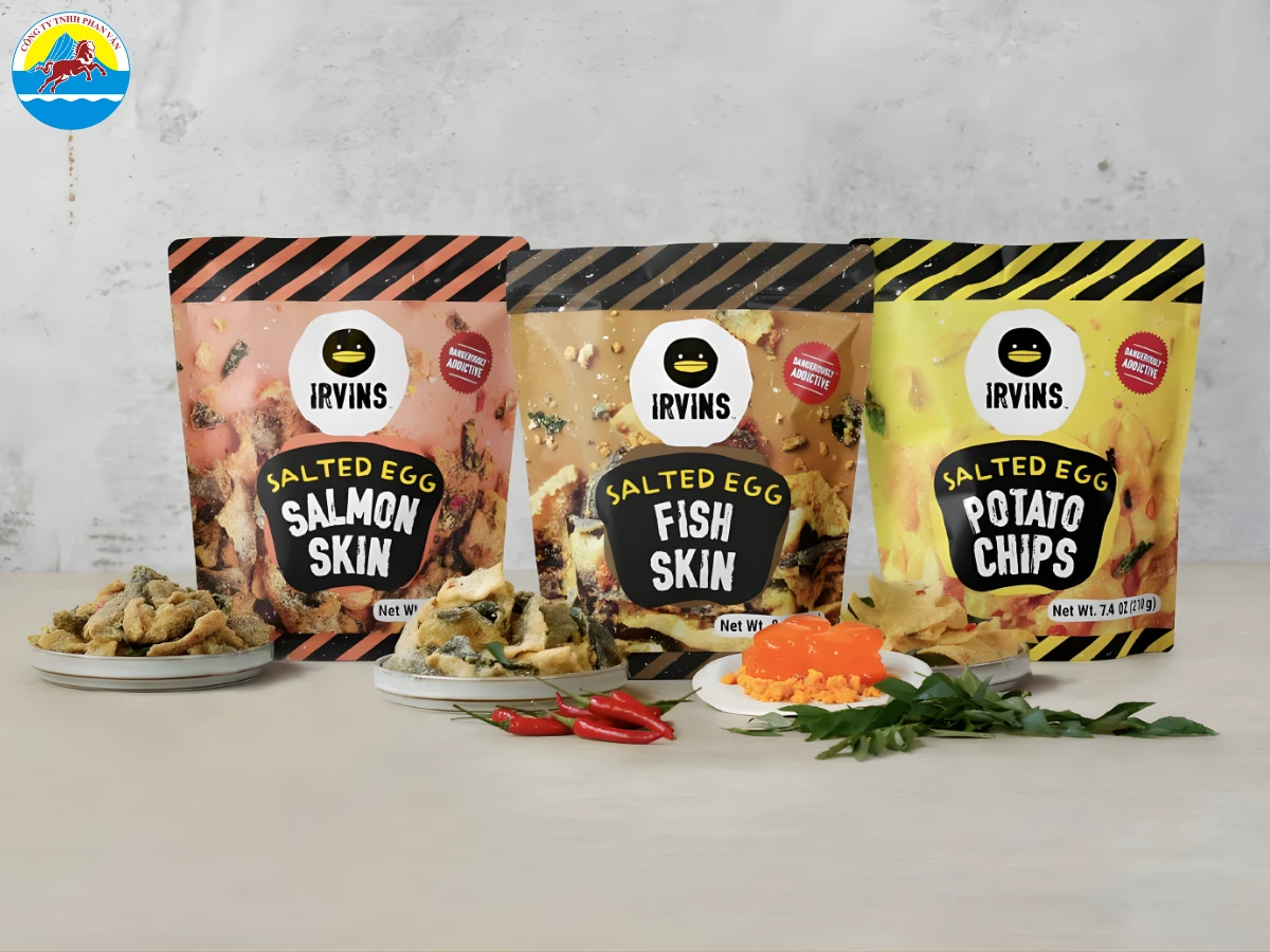 Snack da cá và khoai tây chiên trứng muối IRVINS