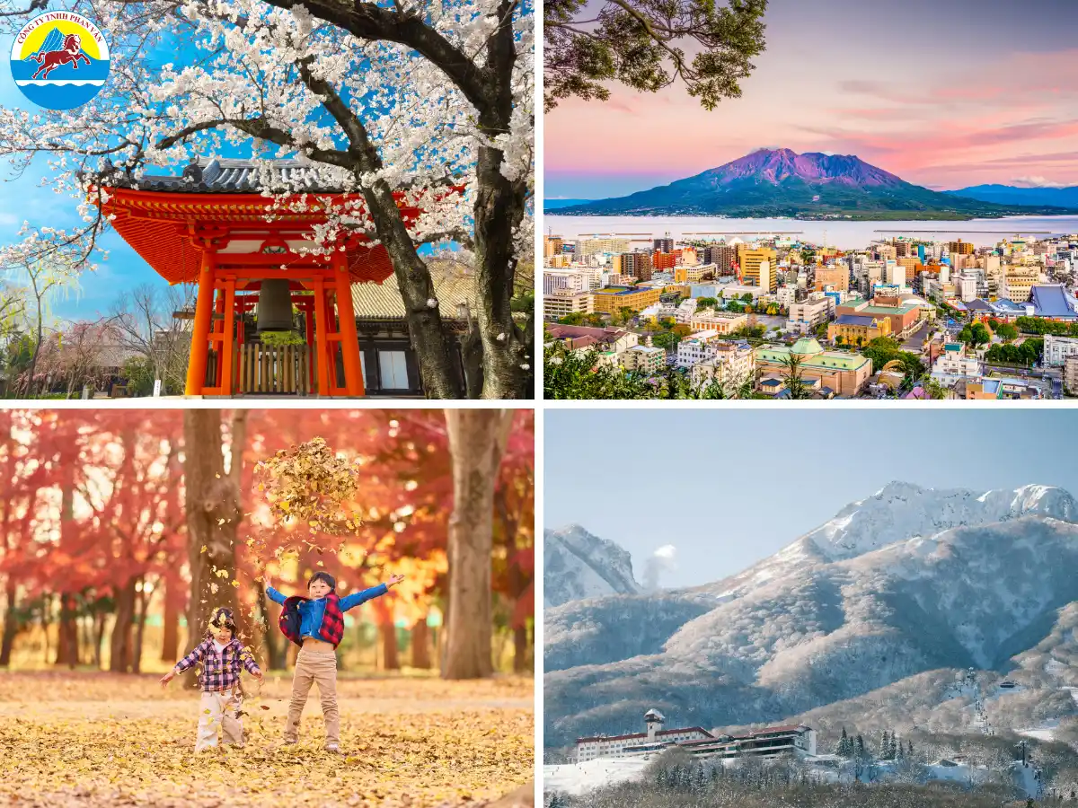 Khí hậu Nhật Bản phân chia rõ rệt thành bốn mùa