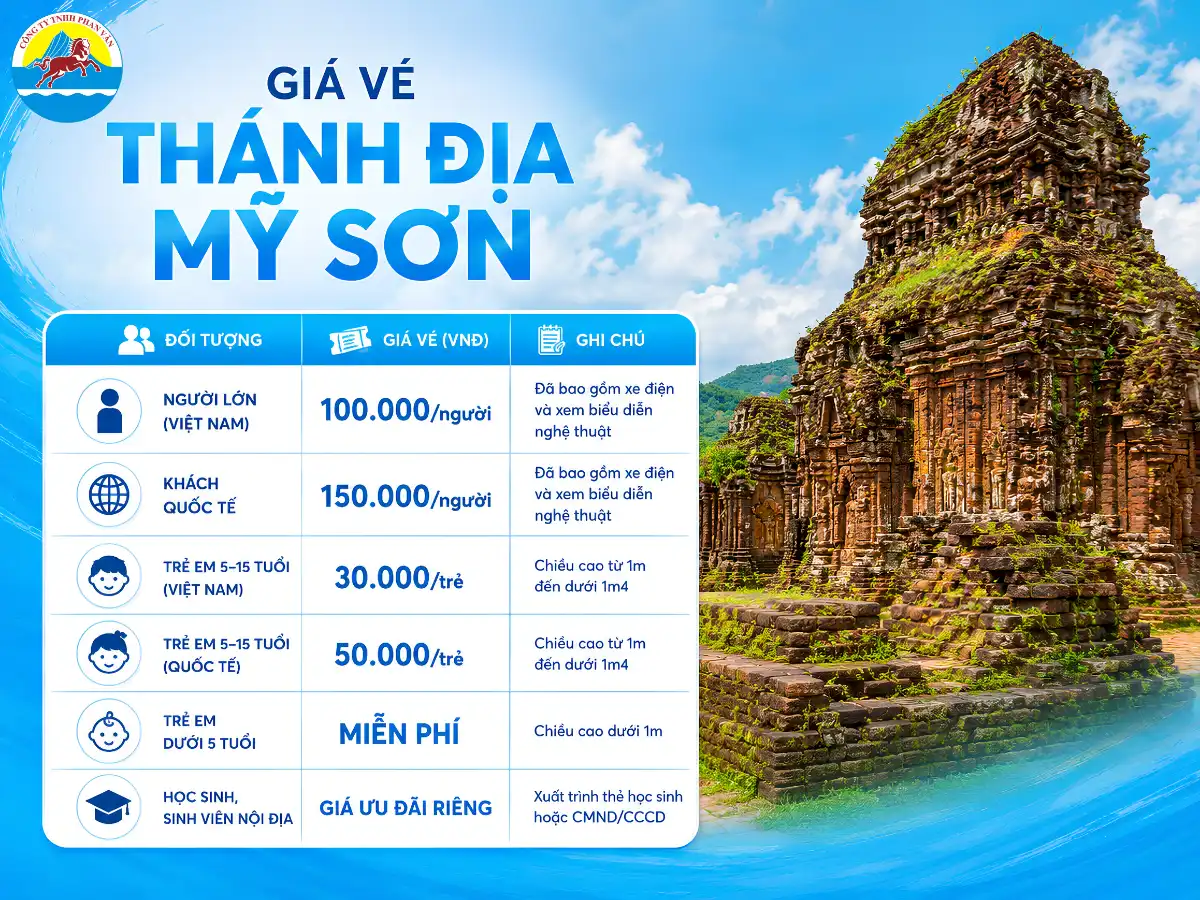 giá vé thánh địa Mỹ Sơn