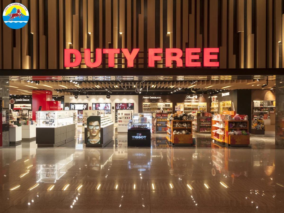 Khi mua sắm tại các cửa hàng có biểu tượng "Duty Free"