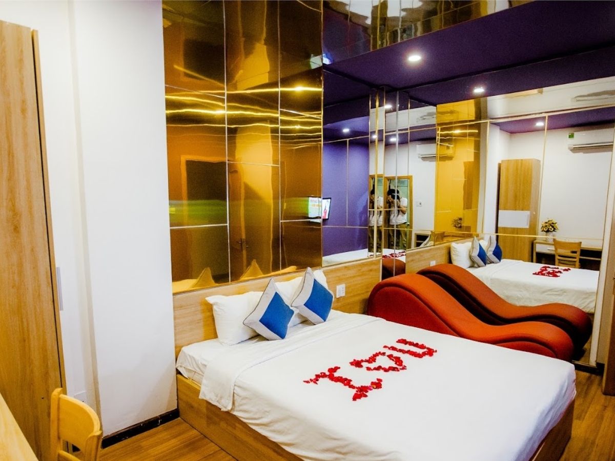 Khách sạn ghế tình yêu Đà Nẵng với mức giá chỉ từ 110K cho 2 giờ đầu