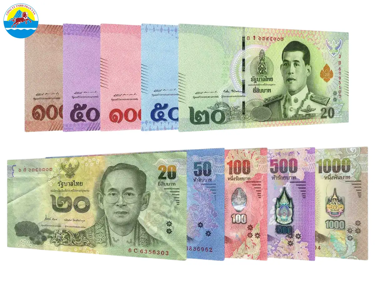 Tiền giấy Thái Lan hiện có 5 mệnh giá