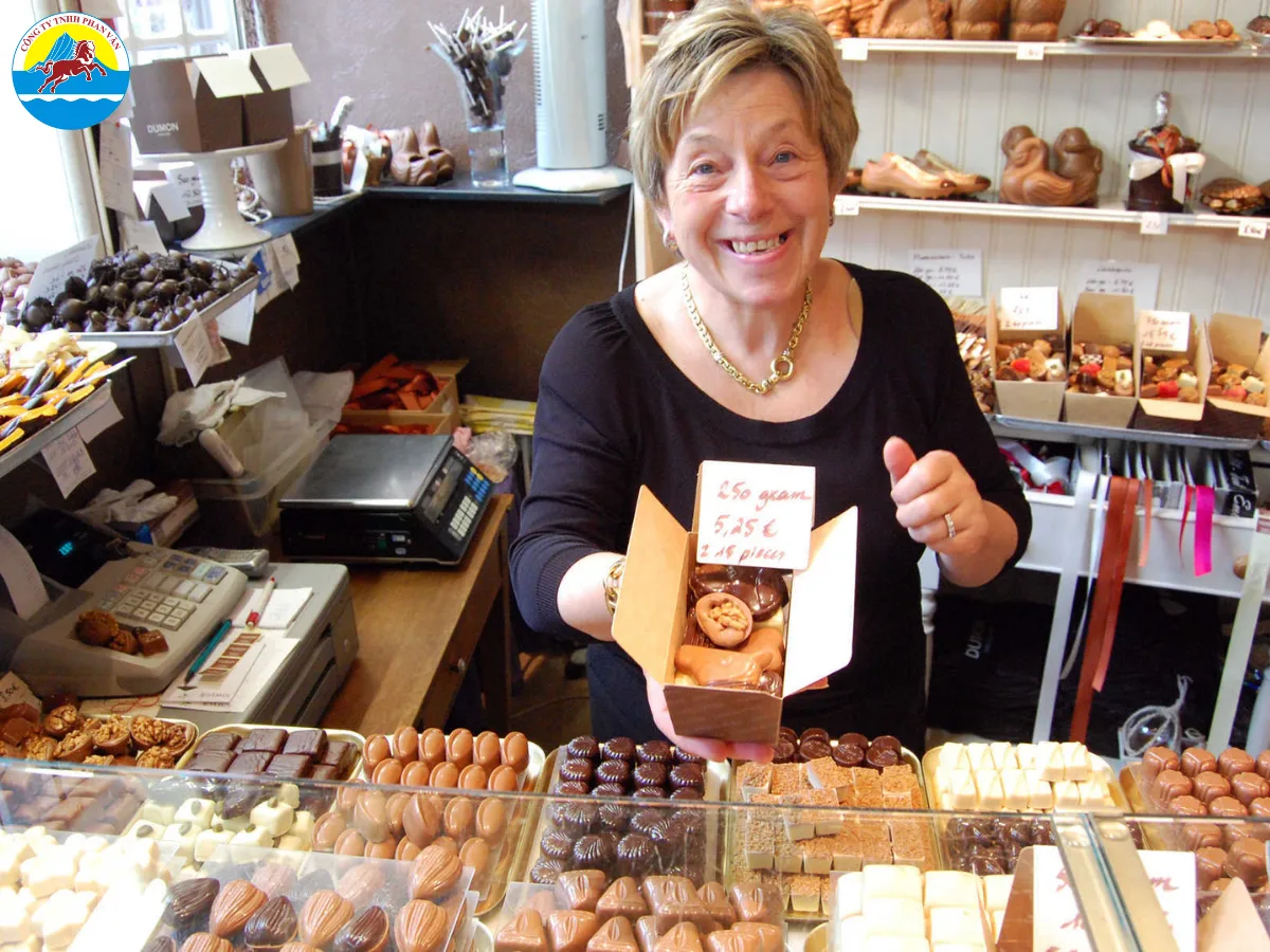 Thưởng thức hương vị socola Bỉ thượng hạng