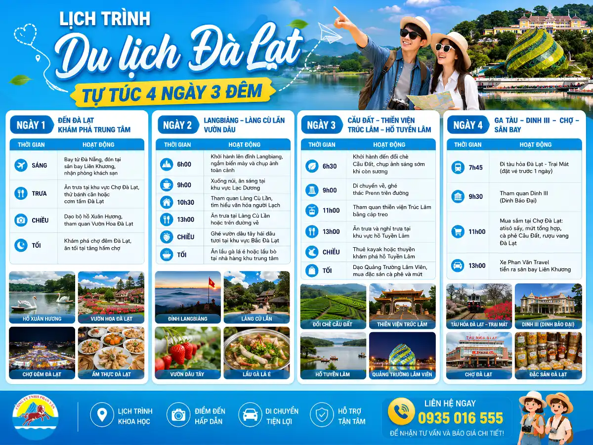 kinh nghiệm du lịch Đà Lạt