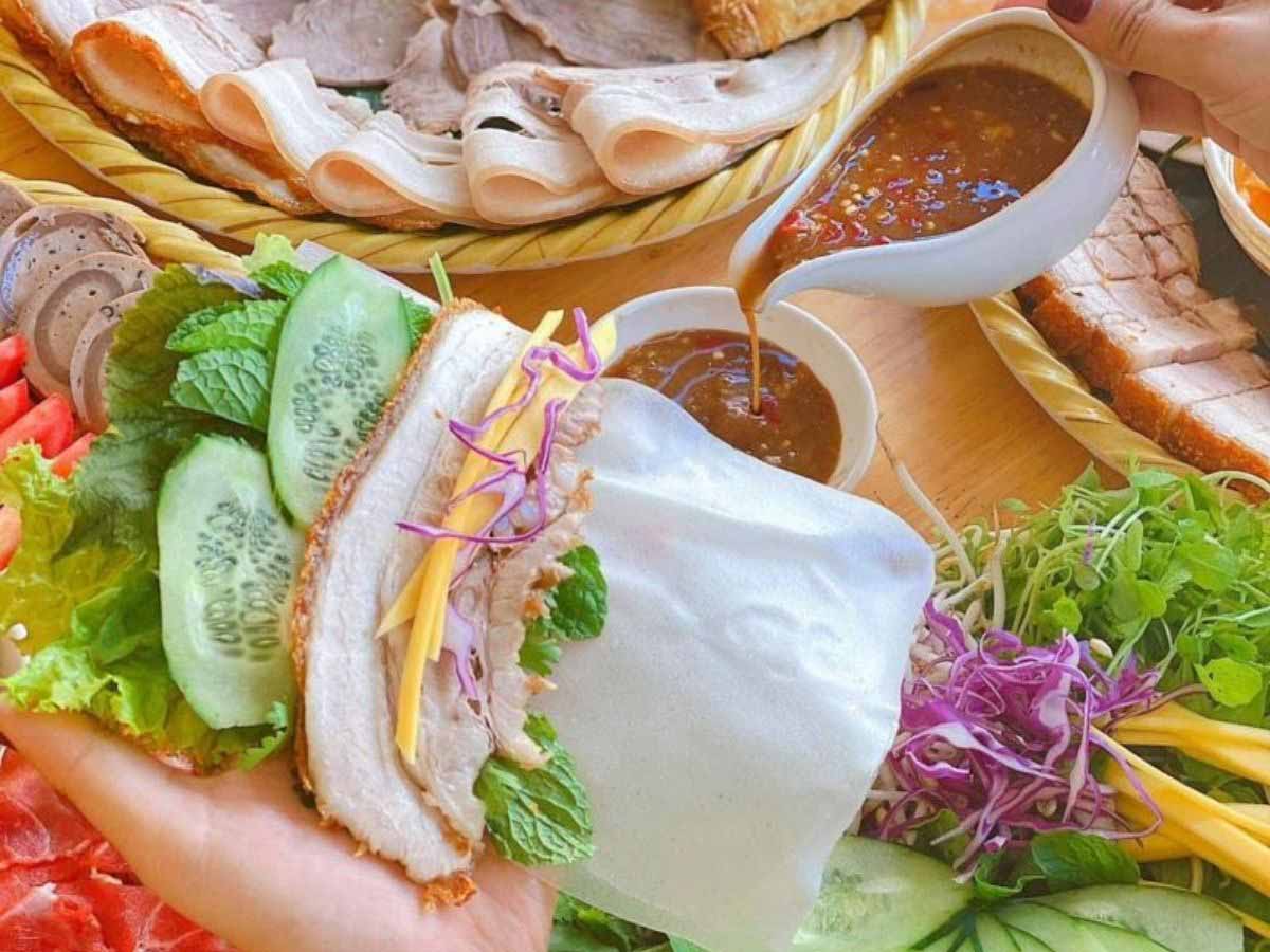 Bánh tráng cuốn thịt heo ngon khó cưỡng