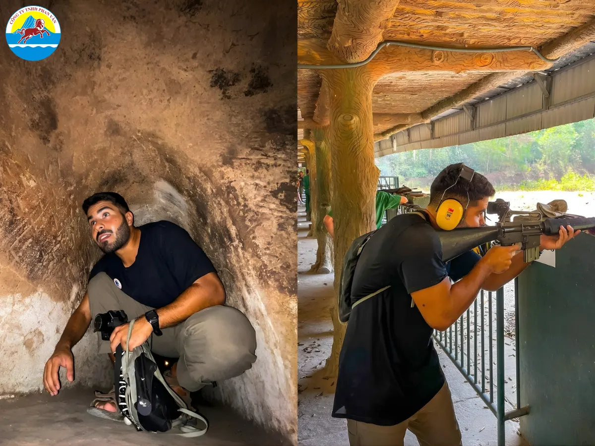 Khu vực tập bắn thu hút đông khách